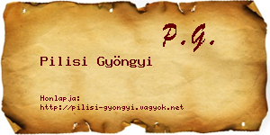 Pilisi Gyöngyi névjegykártya