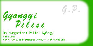 gyongyi pilisi business card